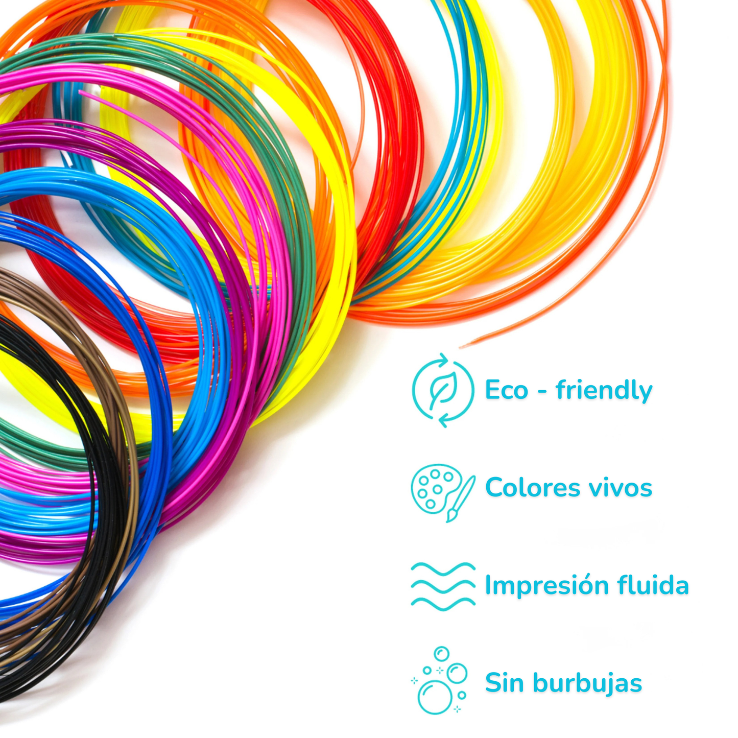 Filamento de colores para Pluma Mágica 3D