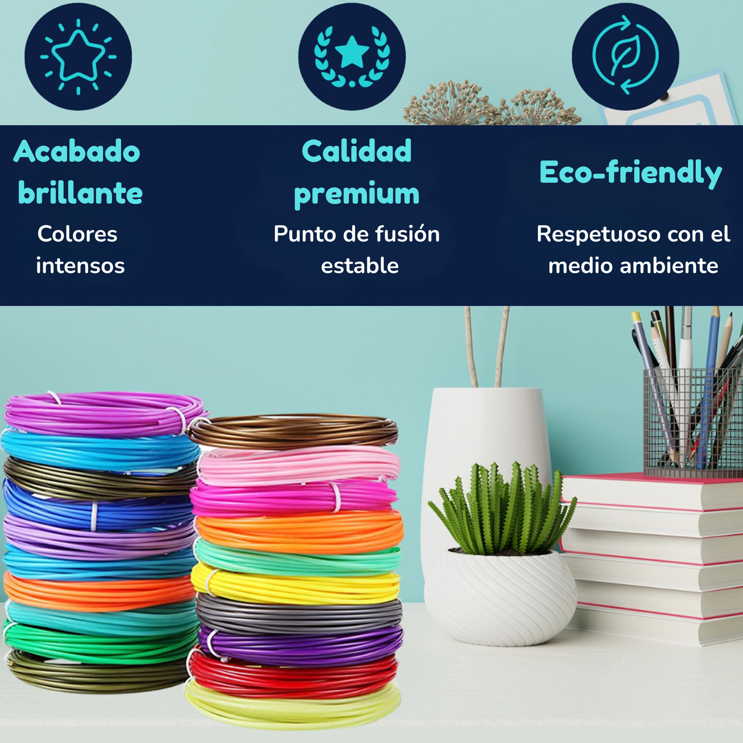 Filamento de colores para Pluma Mágica 3D