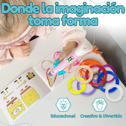 Pluma Mágica 3D  –  Creatividad lejos de las Pantallas