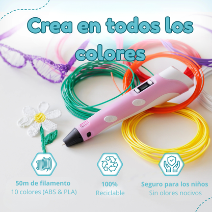 Pluma Mágica 3D  –  Creatividad lejos de las Pantallas