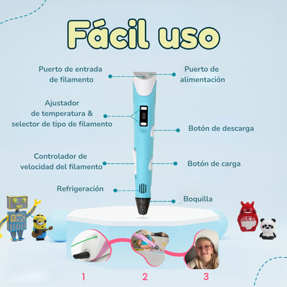 Pluma Mágica 3D  –  Creatividad lejos de las Pantallas